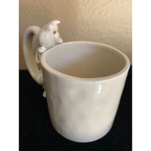 Vintage Fitz and‎ Floyd Mug Ceramic 3D With Fish Inside Cat Outside
